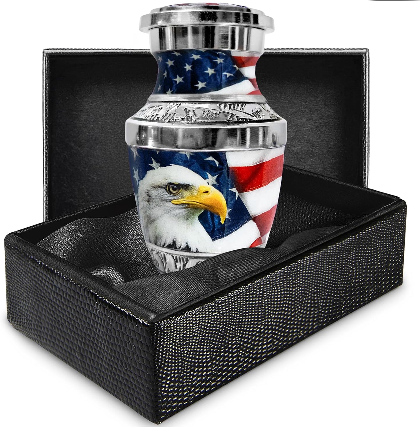 Patriotic American Eagle Small Keepsake Urn for Ashes